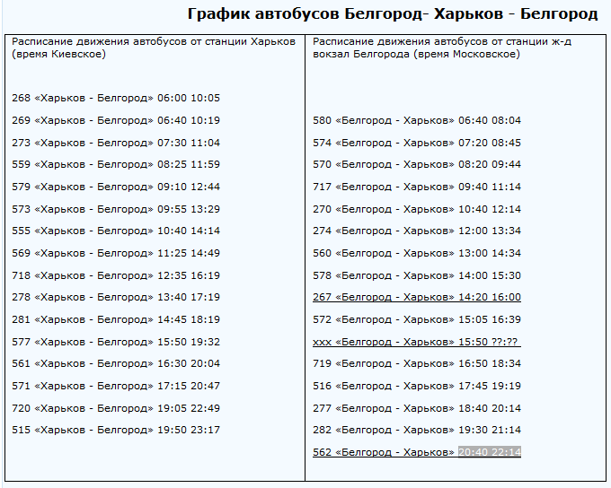 Расписание автобусов 13 белгород